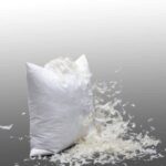 مخدة بحشوة ريش البط الطبيعي 100%