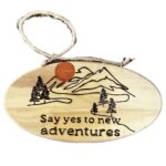 ديكور منزلي خشبي من ستار زون - Say yes to new adventures