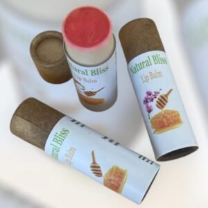 Lip Balm – Natural Bliss Ingredients: Beeswax, shea butter, cocoa butter, coconut oil, sweet almond oil, argan oil, vitamin E, Orchid Flower Essential Oil.